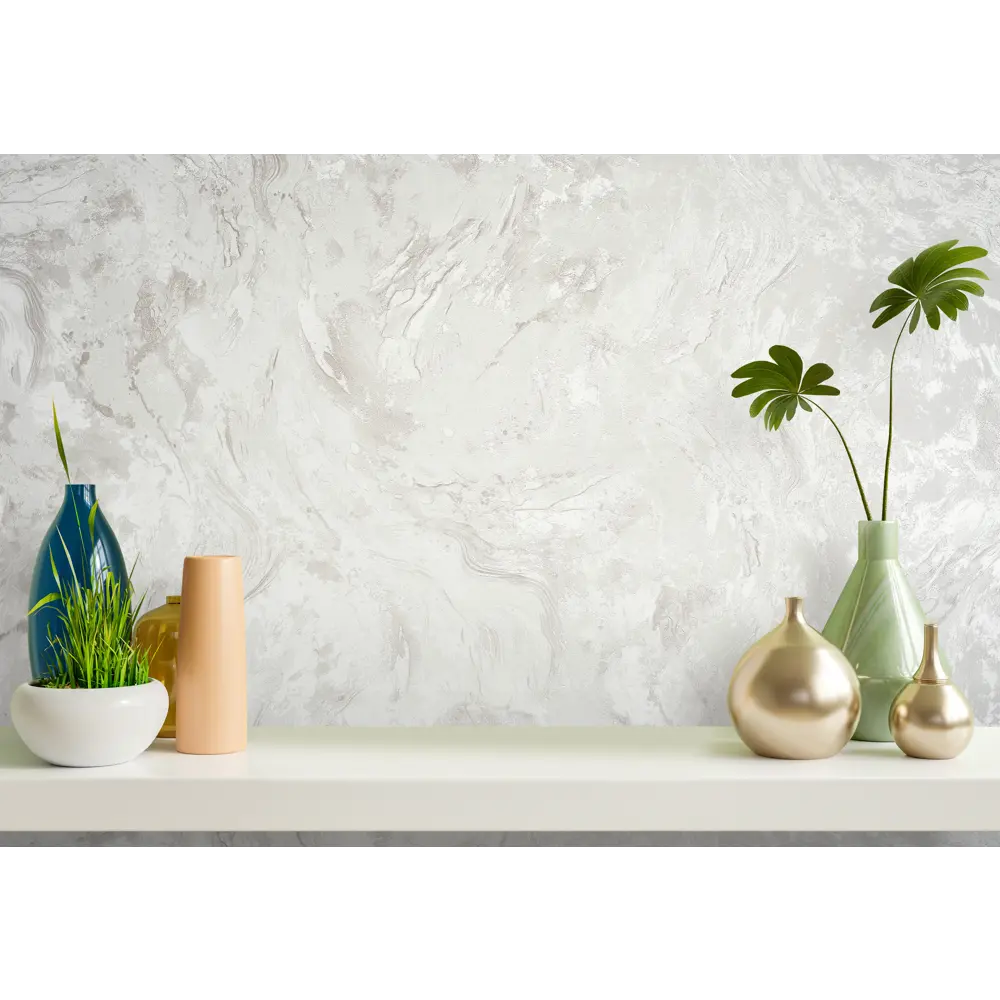 Флизелиновые обои Ateliero Sonya серые с текстурной поверхностью 89369827 STLM-0821390 - Вид №3