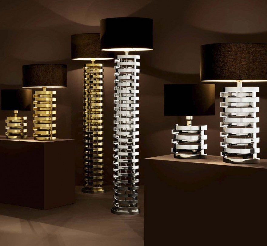 Настольная лампа Boxter S от Eichholtz Хром 109809 EICHHOLTZ ИНТЕРЬЕРНЫЕ 061804 Хром;черный  - Вид №2