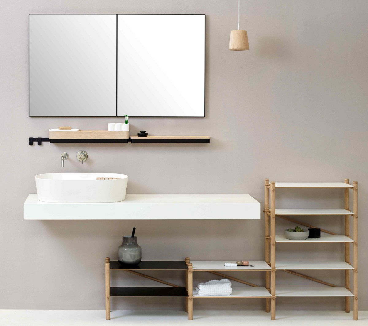 Ex.T ROW 60A Многофункциональная белая рейка с аксессуарами EXROW60A/BI  - Вид №4