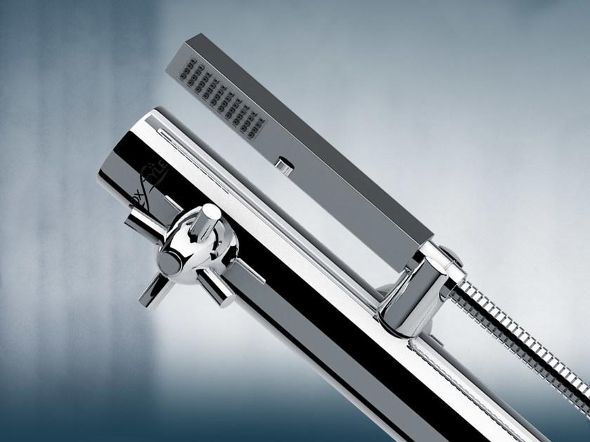 Inoxstyle Открытый душ из нержавеющей стали с ручным душем Telefono 04023 - Вид №3