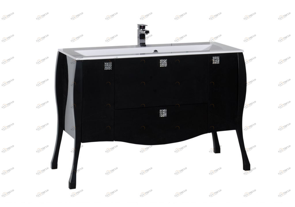 Тумба под раковину Aquanet Мадонна 120 черный sun-id-276066