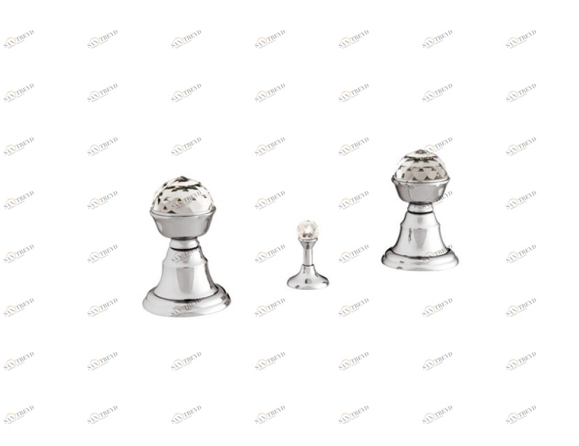 037222.C00.00 Биде с тремя отверстиями и кристаллами сваровски Золото 24К Mestre Pacifica