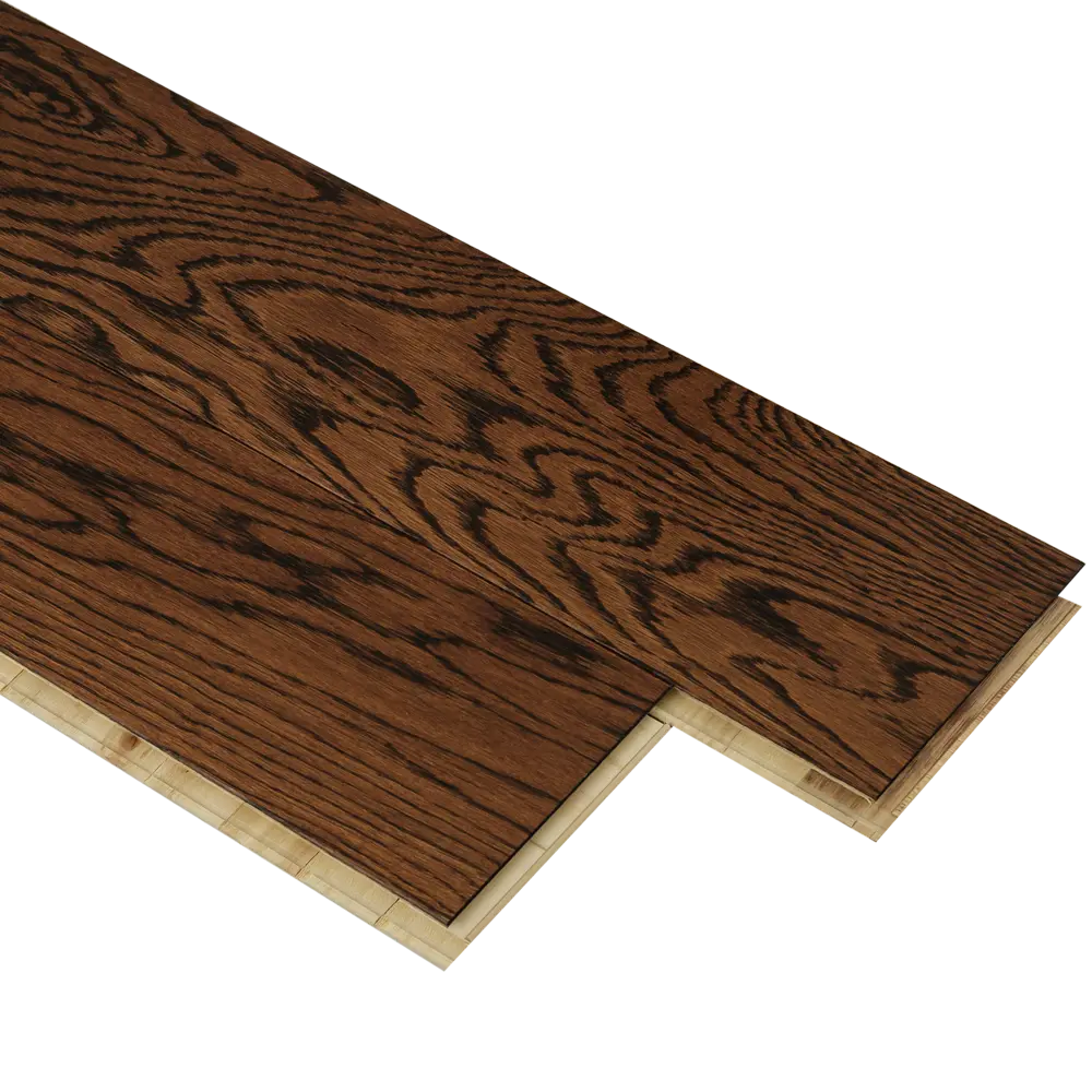 Паркетная доска однополосная «Дуб Шоколад AW» 0.909 м² Amber Wood STLM-2079352 - Вид №2
