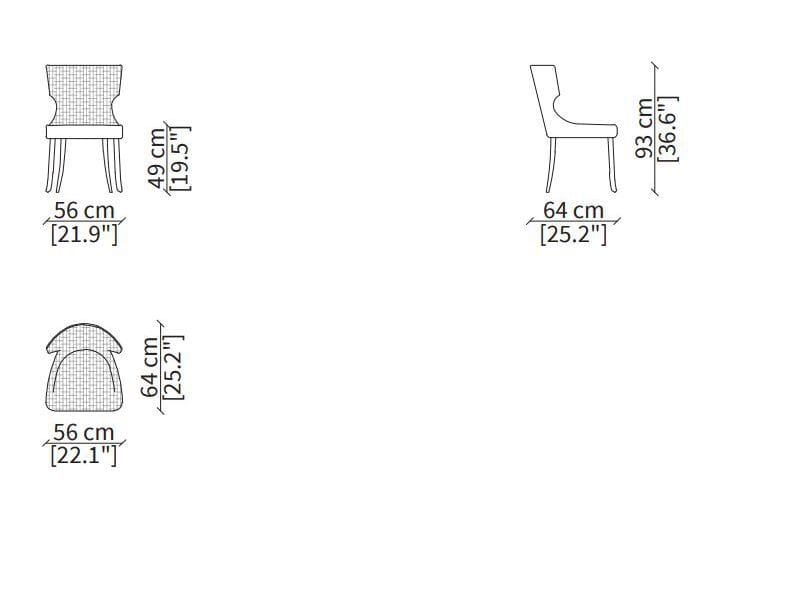 Тканевое кресло Vittoria Frigerio Adda ARCH-00124462 - Вид №5