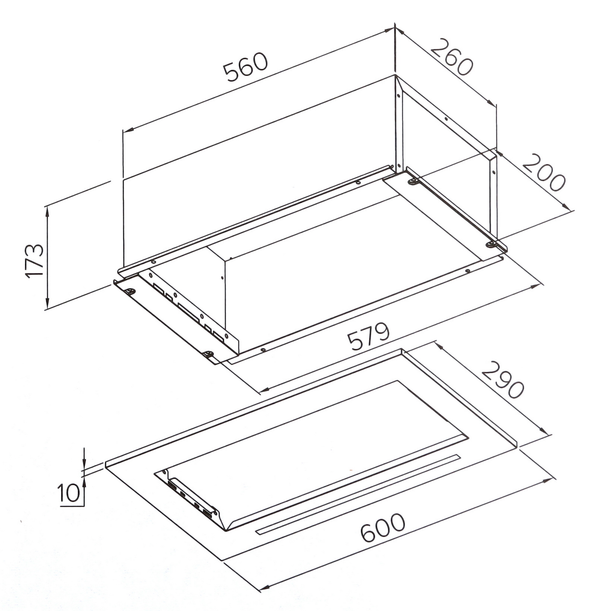 9155732 Вытяжка полновстраиваемая Candy CVXBI64MX серебристый STDN-0005023 - Вид №8