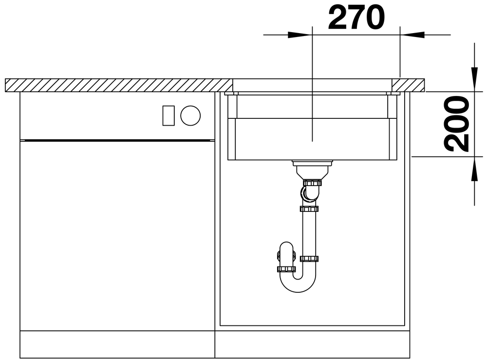 525149 Кухонная мойка Blanco Etagon 500-U Ceramic PuraPlus белый  Blanco Etagon Белый - Вид №10