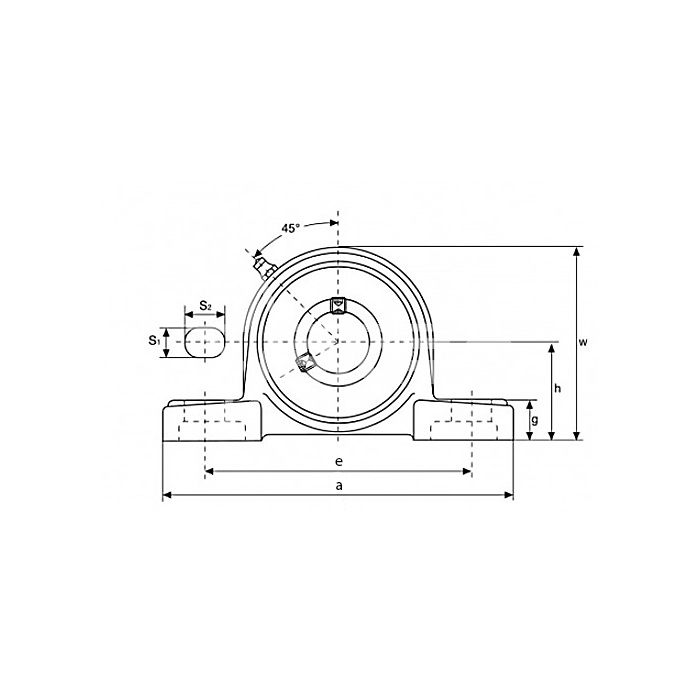 IS1941 Подшипниковый узел UCP210 ISKRA  - Вид №2
