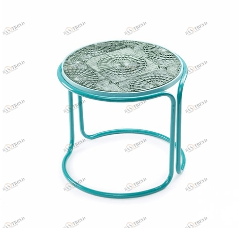 Mambo Unlimited Ideas Круглый керамический журнальный столик Caldas sun-id-1422607