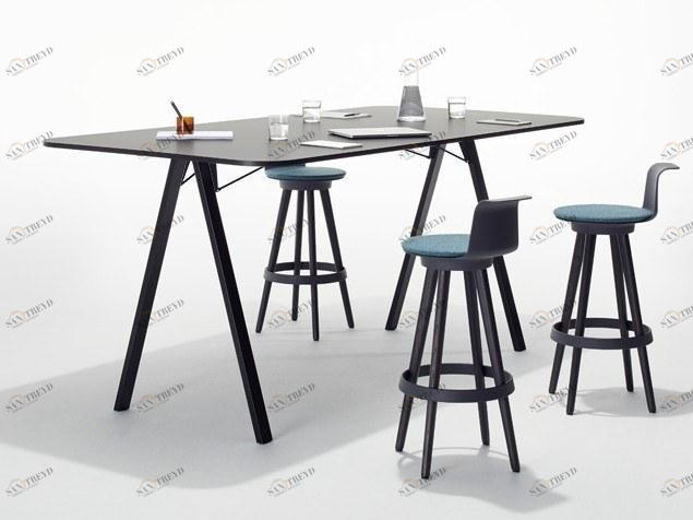 BENE Прямоугольный стол для совещаний из меламина Delta by bene sun-id-1379312