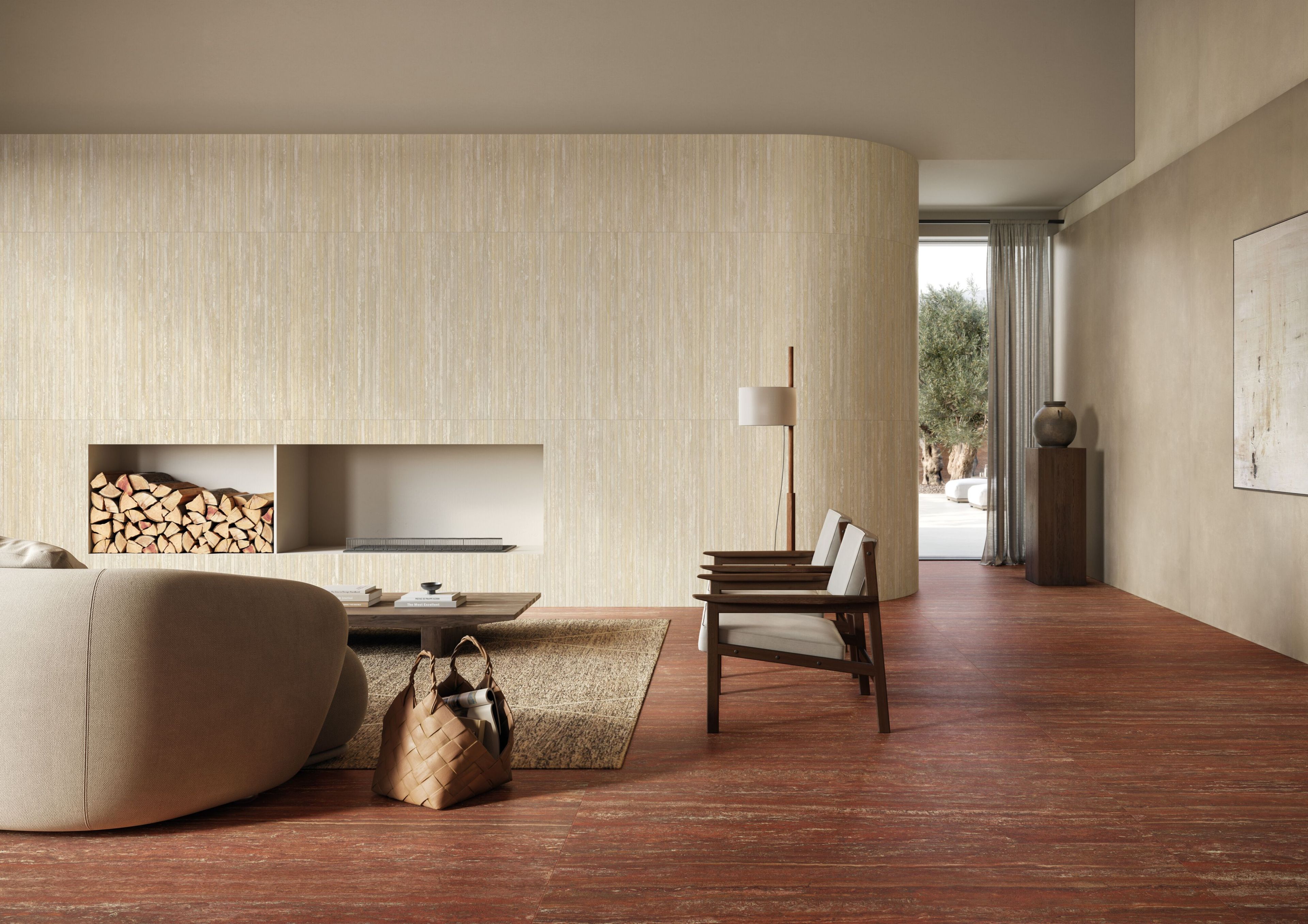 Напольное / керамогранит с эффектом травертина Italgraniti травертины ARCH-00139843 - Вид №3