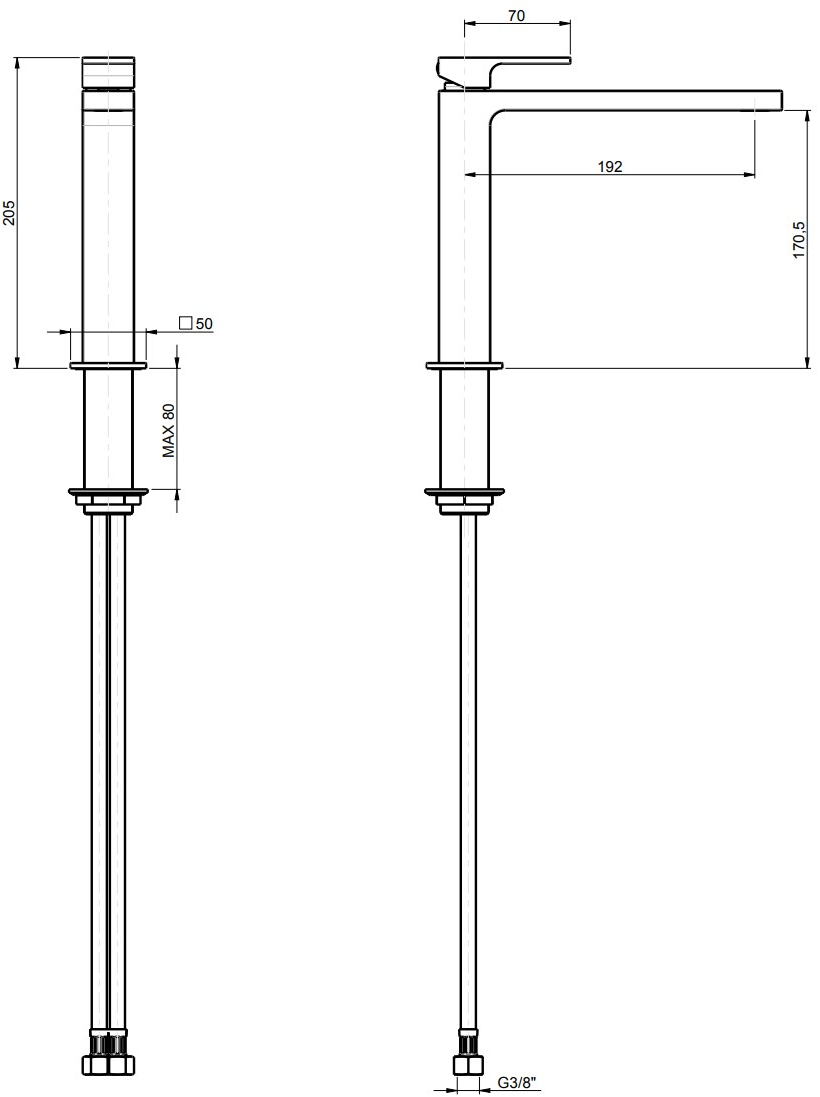 Rubinetterie Frattini Смеситель для раковины, однорычажный Vita sun-id-1390290 - Вид №5