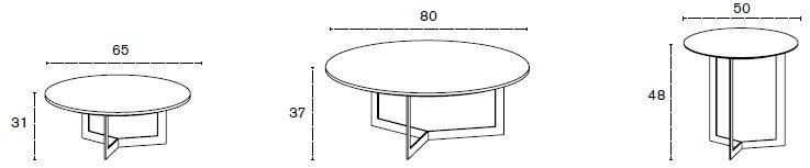 TREKU Журнальный столик из лакированного дерева Kabi sun-id-1501258 - Вид №4