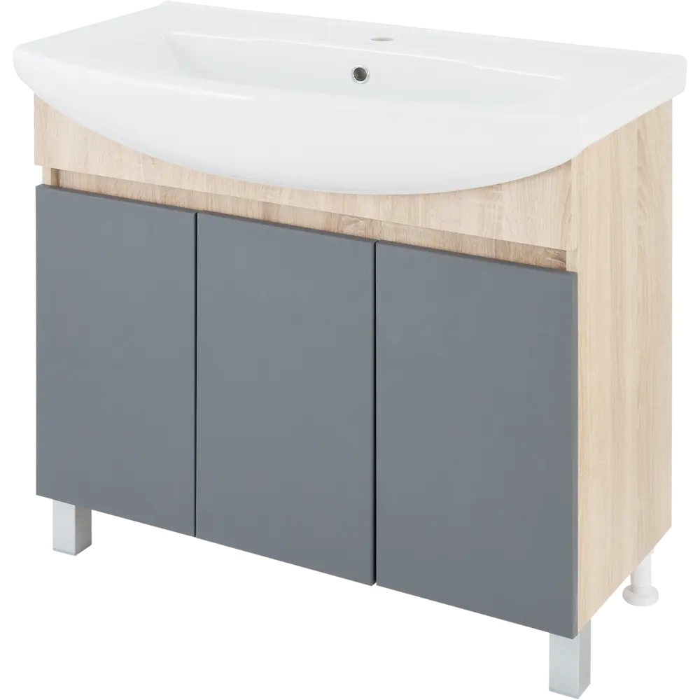 Тумба Santreyd Solo Elegance для ванной с тремя секциями 89123915 Соло STLM-0078640 - Вид №1