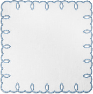 10674765 Truffle Bee Салфетка постановочная Truffle Bee Этрета 43х43см, бело-голубой, лен Ткань