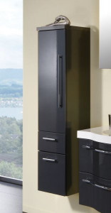 MNA883A7ML(722/161) Puris, средний шкаф (1 дверь, 2 ящика) левый 300 мм, цвет белый высокоглянцевый