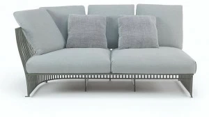 Ethimo Садовая кушетка из ткани и алюминия Venexia