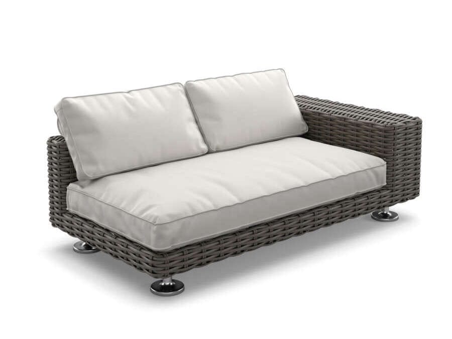 2-местный тканевый садовый диван DEDON Парос ARCH-00061648