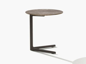 Мраморный круглый журнальный столик