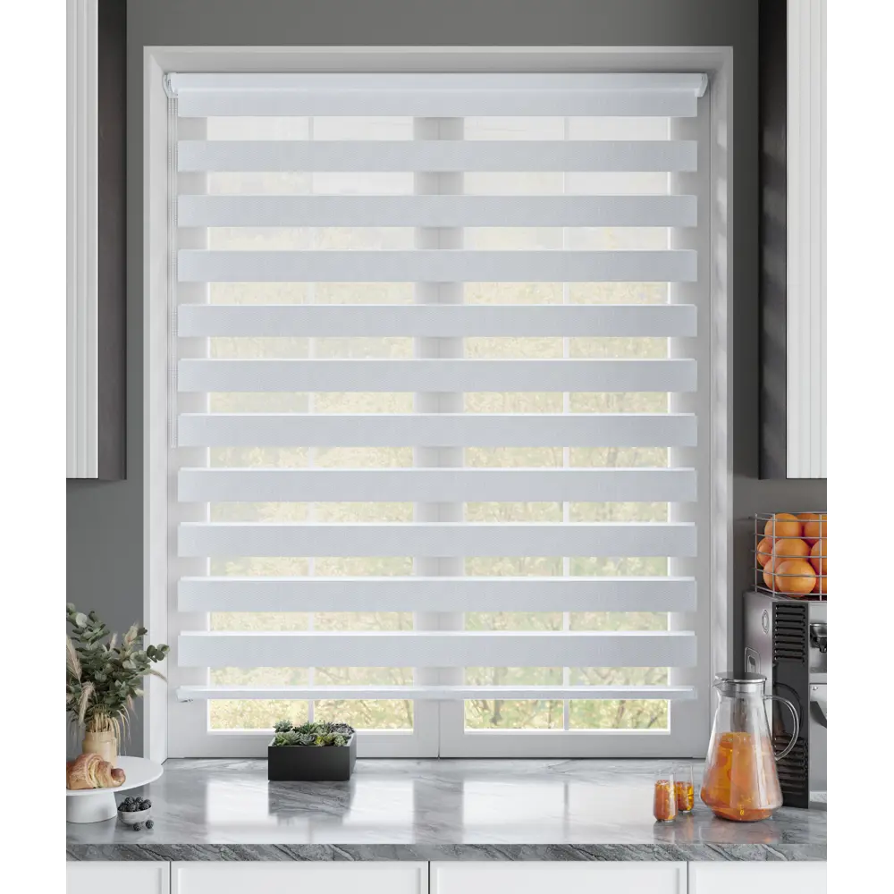 Штора рулонная день-ночь Сиберия 100x160 см белая MIAMOZA Промо 2025 STLM-2073159 - Вид №8