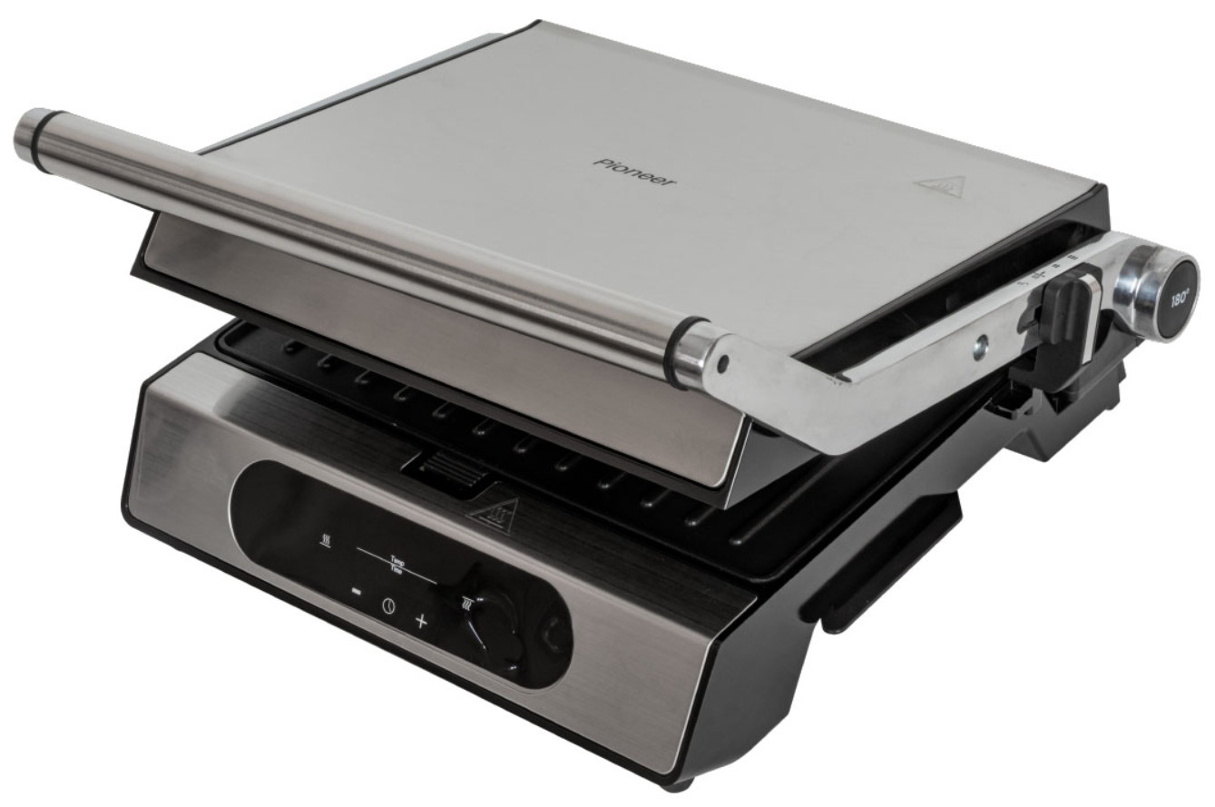 9052343 Гриль Pioneer GR1018E серебристый STDN-0016379 - Вид №5