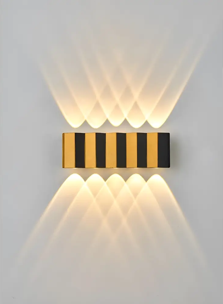 91637260 Настенный светильник светодиодный влагозащищенный Flylight Bl10 теплый белый (желтый) свет цвет черный, золотой STLM-0930649
