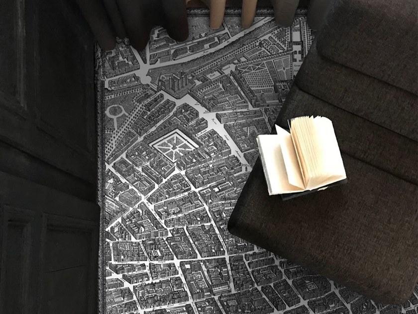 Koziel Прямоугольный ковер Turgot map of paris R037-150x198  - Вид №1