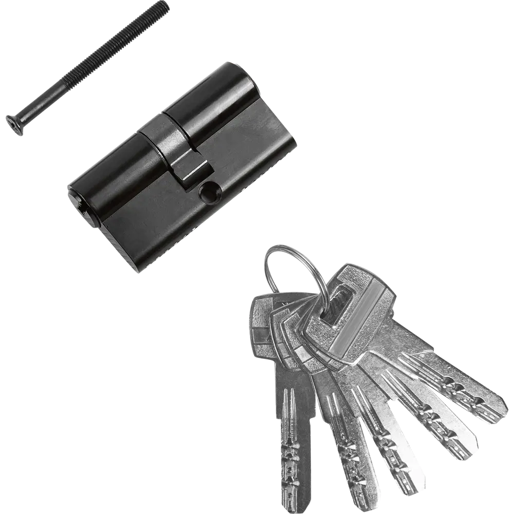 НОРА-М Цилиндр дверной 30x30 мм с перфорированными ключами 86134717 STLM-0066356 - Вид №1