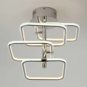 Потолочная светодиодная люстра Eurosvet Spencer 90067/4 хром EUROSVET ДИЗАЙНЕРСКИЕ, SPENCER 184259 Хром