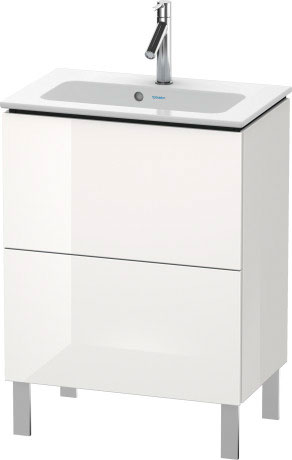 LC667301111 Тумбочка напольная компакт L-Cube #LC6673 620 x 391 мм Кашемировый дуб Duravit - Вид №2
