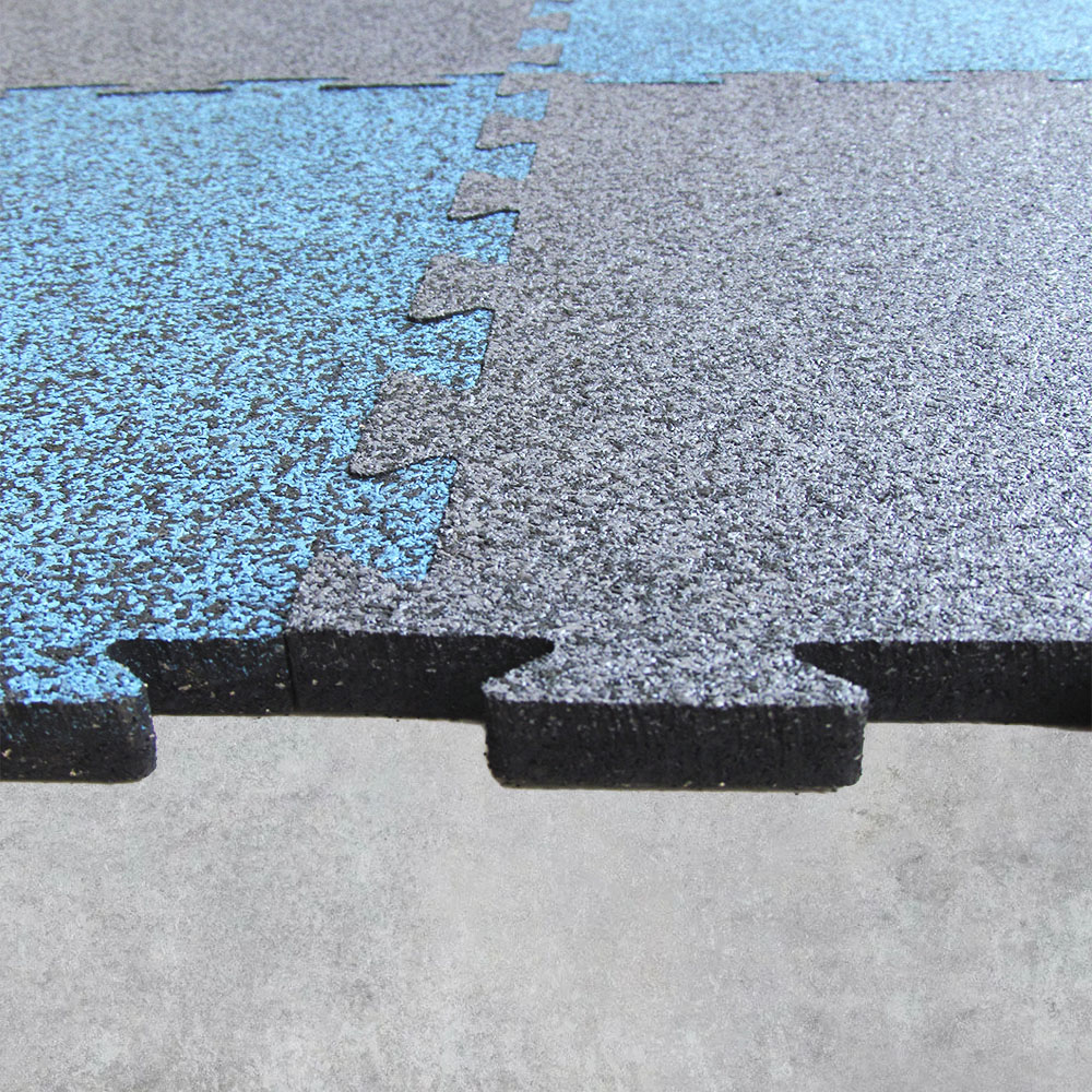 Плитка с соединением "Ласточкин хвост" серая. Резиновое покрытие ЭКОПРОФИТ ПЛхСе001 - Вид №3