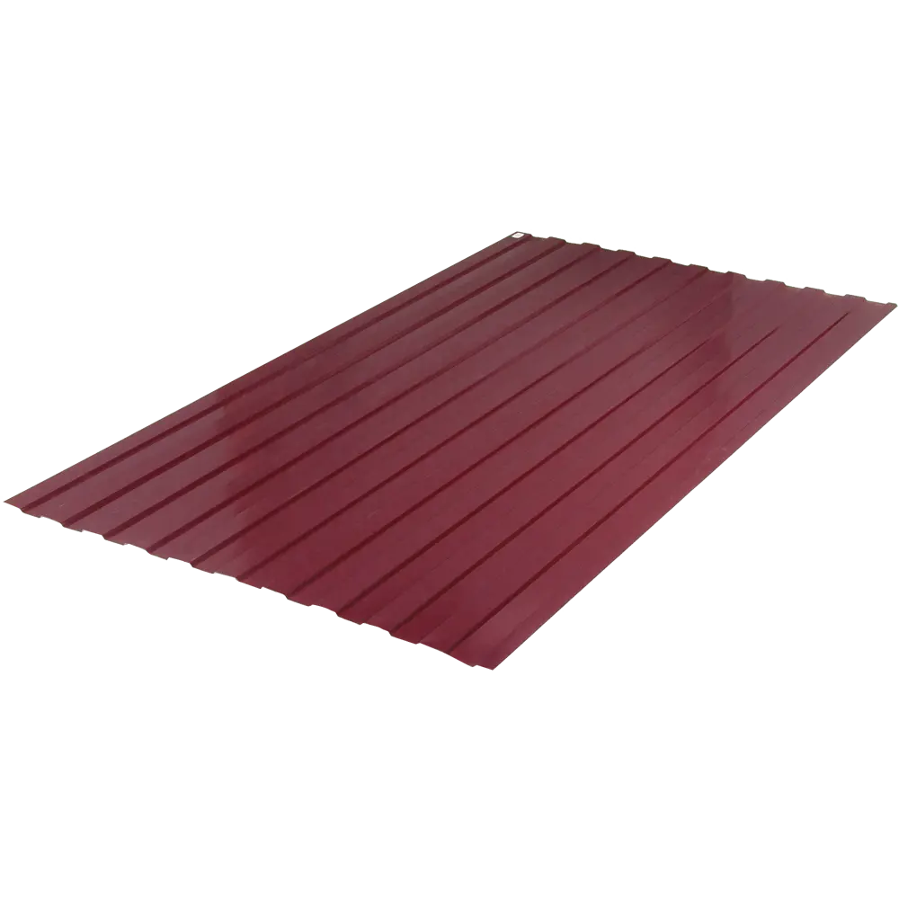 Профнастил Santreyd С8 вишневый для заборов и фасадов 82349834 STLM-0025164 - Вид №1
