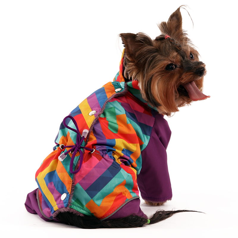 ПР0051107 Комбинезон для собак Спектр мал. (фиолет) р-р S 20 см YORIKI  - Вид №2