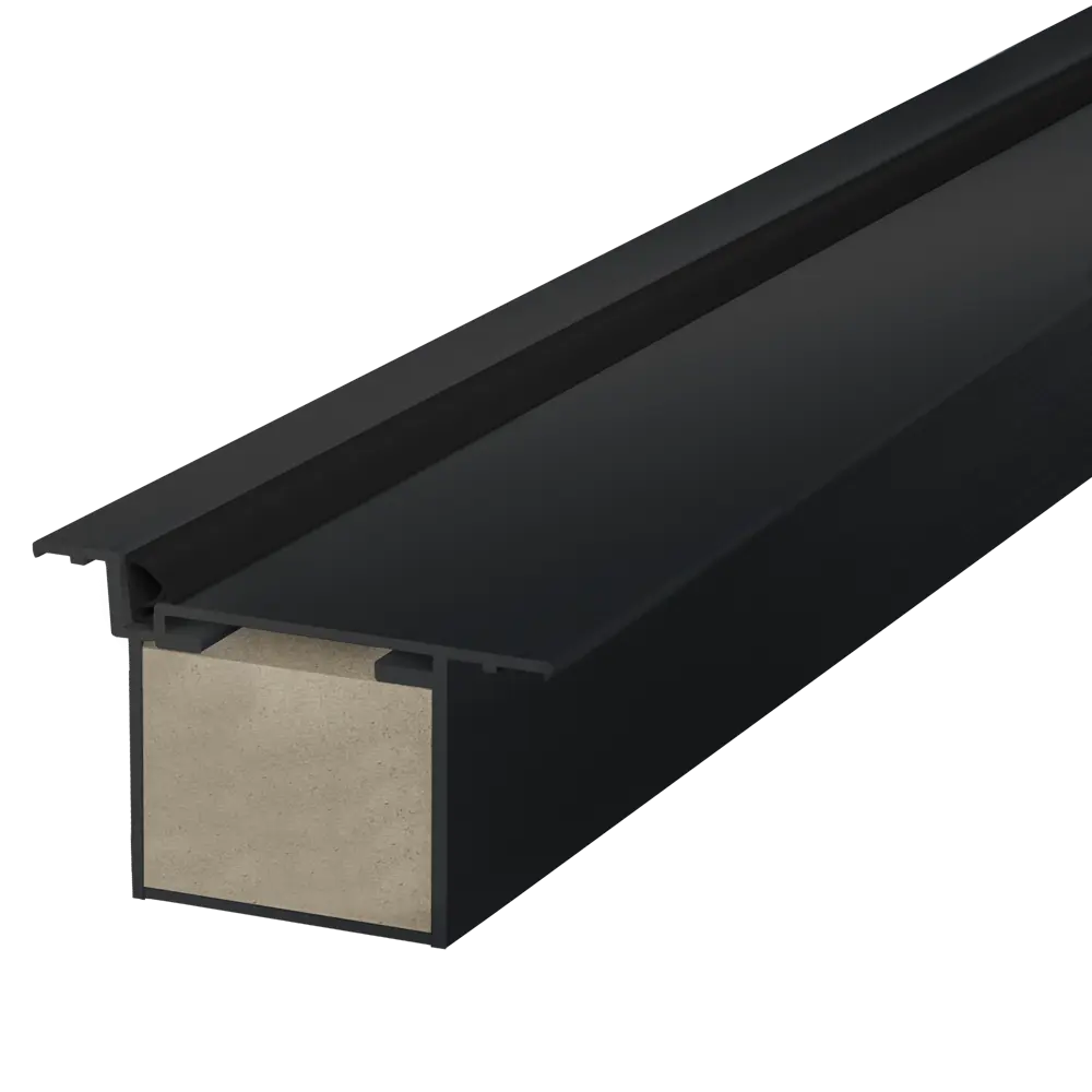 Дверная коробка с петлями в комплекте Invisible R 2400x59x45 черный (2.5 шт.) 89391366 STLM-2147313 VELLDORIS 