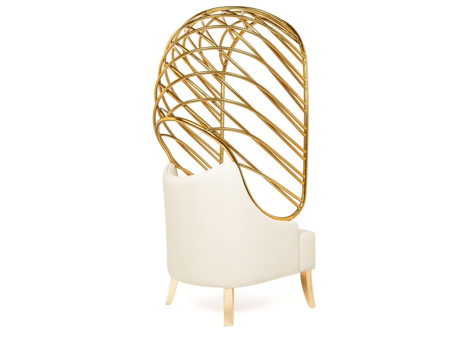 Кожаное кресло с высокой спинкой Munna Dress Me ARCH-00122663 - Вид №3