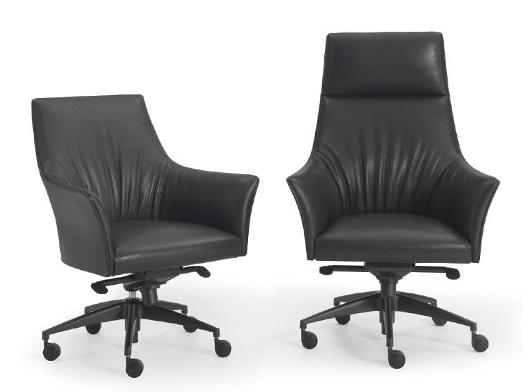 Кожаное вращающееся офисное кресло с колесами i 4 Mariani седло ARCH-00027594 - Вид №6