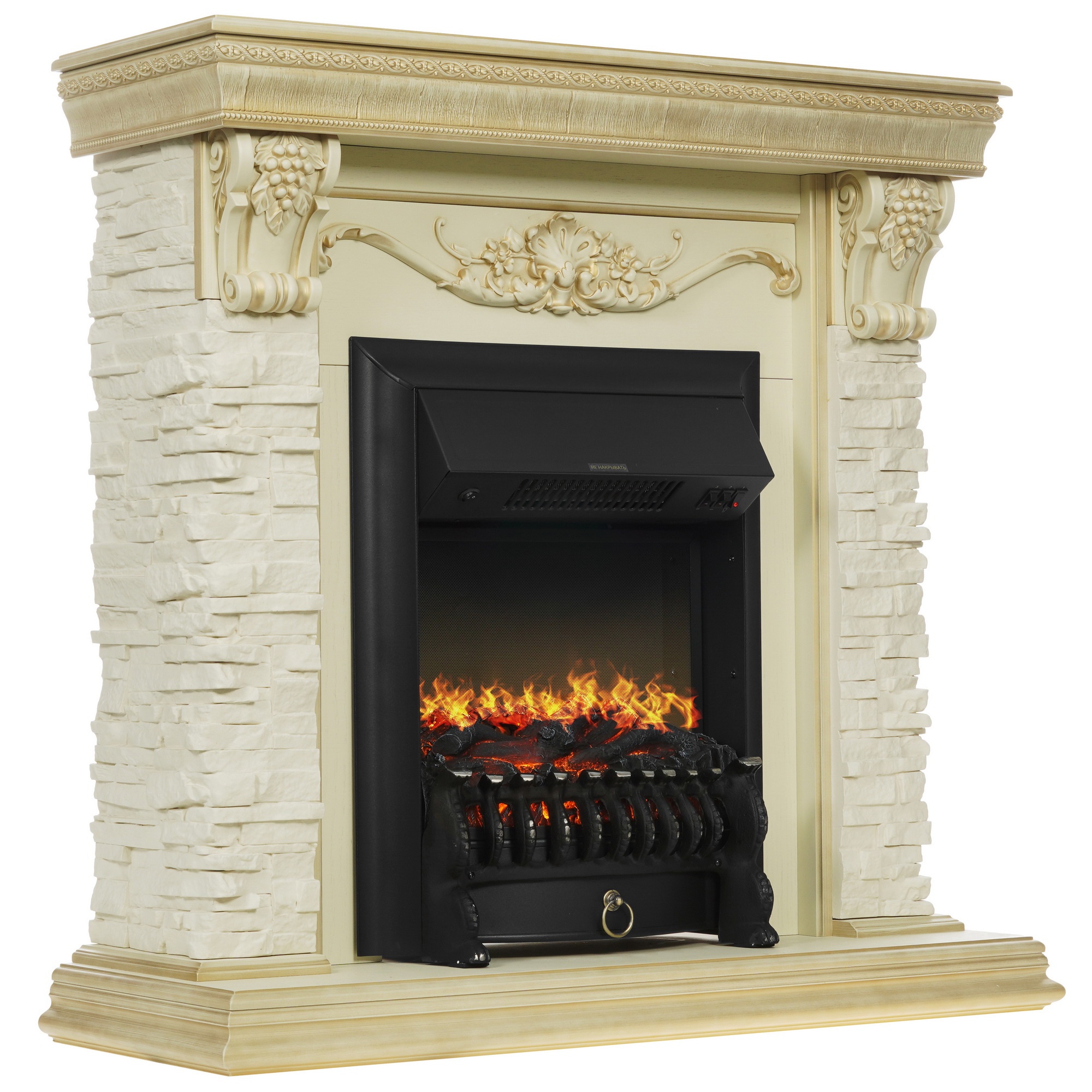 9022149 Каминокомплект RealFlame PATRICIA STD EUG WT + FOBOS BL STDN-0061616