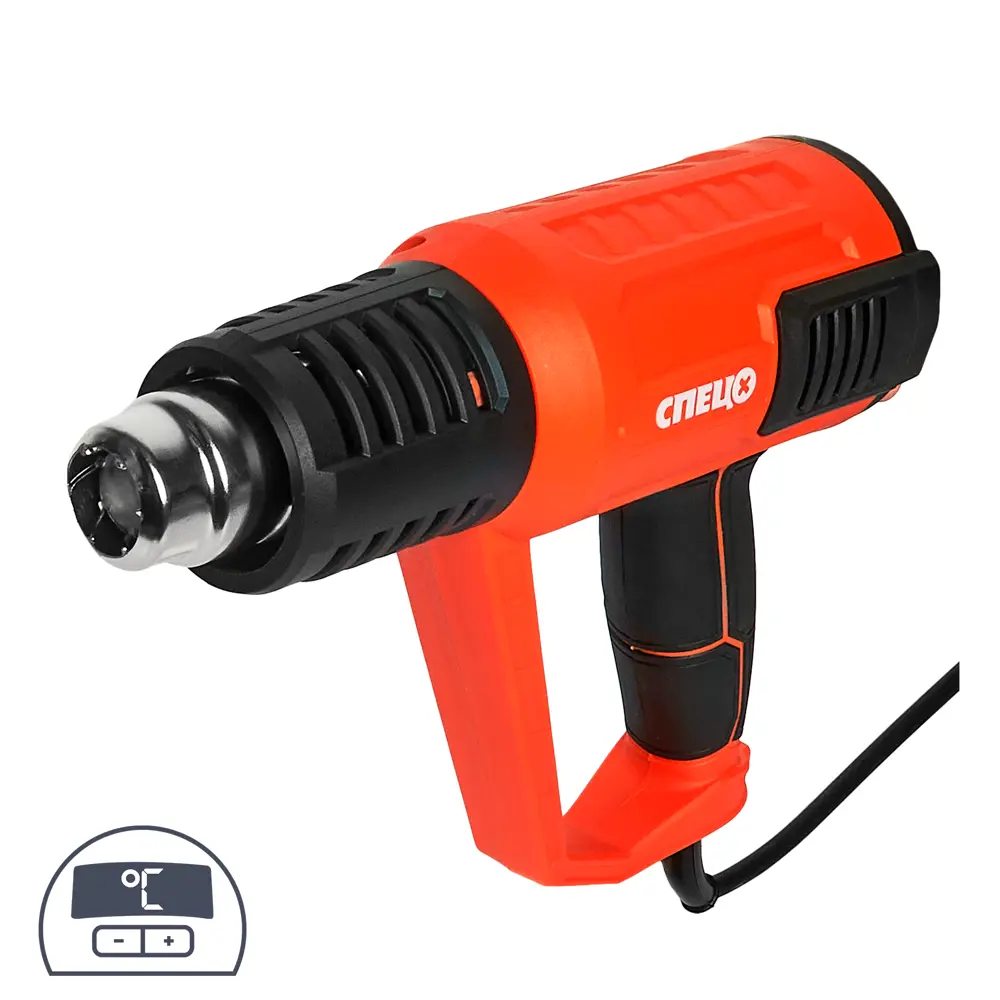 Технический фен СПЕЦ БПВ-2000 с цифровым дисплеем и насадками 84735413 STLM-0054382