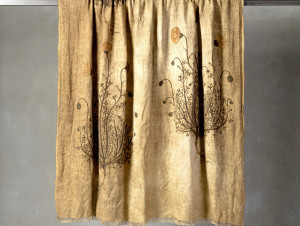 Льняной плед