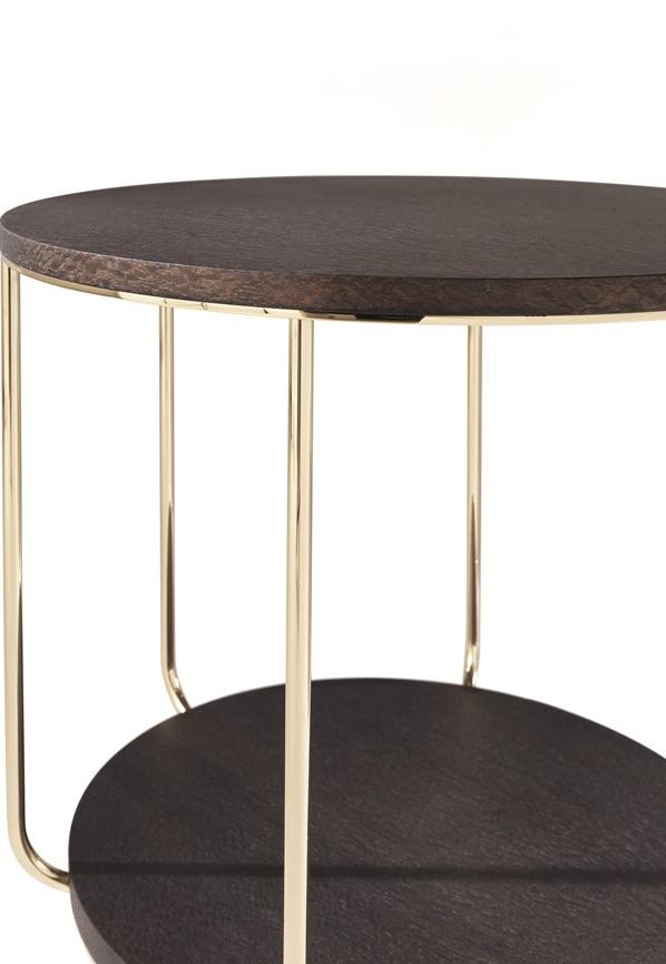 ETRO Home Interiors Круглый деревянный журнальный столик  E.amb.232.a  - Вид №3