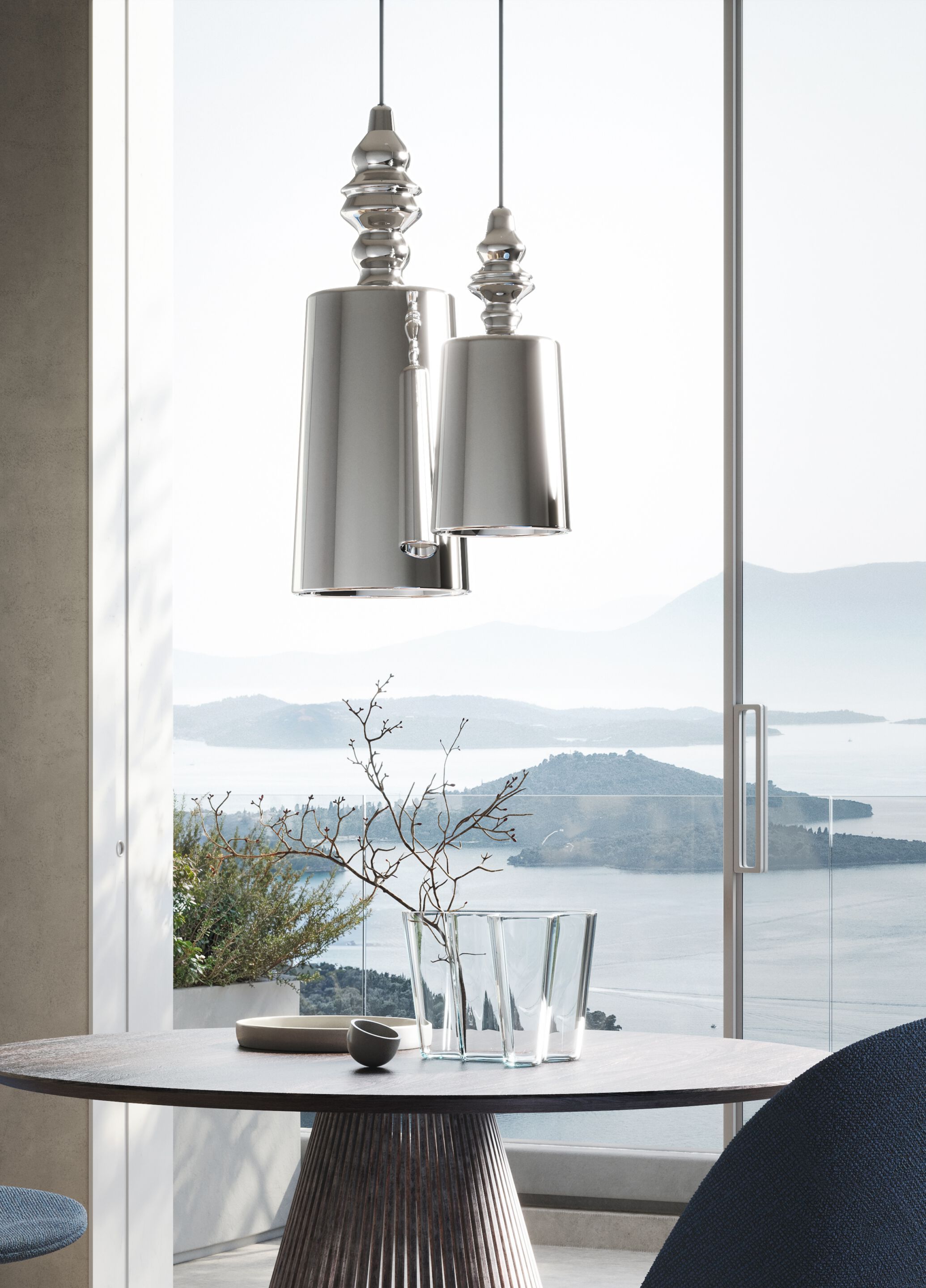 Подвесной светильник из боросиликатного стекла Karman Alibaglass ARCH-00109757 - Вид №6