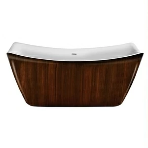 Ванна акриловая отдельностоящая Brown Wood Lagard MEDA
