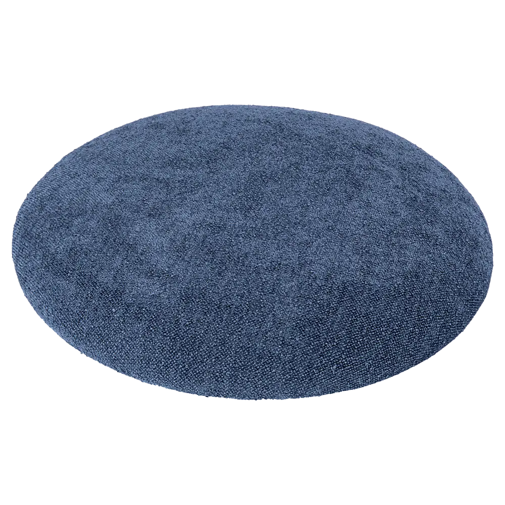 Santreyd: Пуф букле синий круглый 35×41.5 см с откидной крышкой 89392880 STLM-1487151 - Вид №3