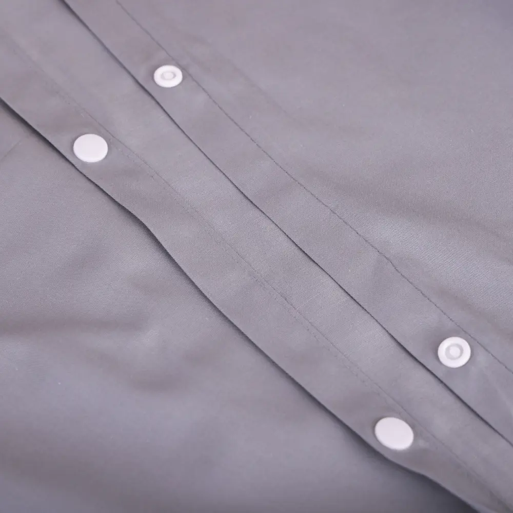 Пододеяльник INSPIRE серый сатиновый с кнопками 205x225 см 89344619 STLM-1537301 - Вид №2