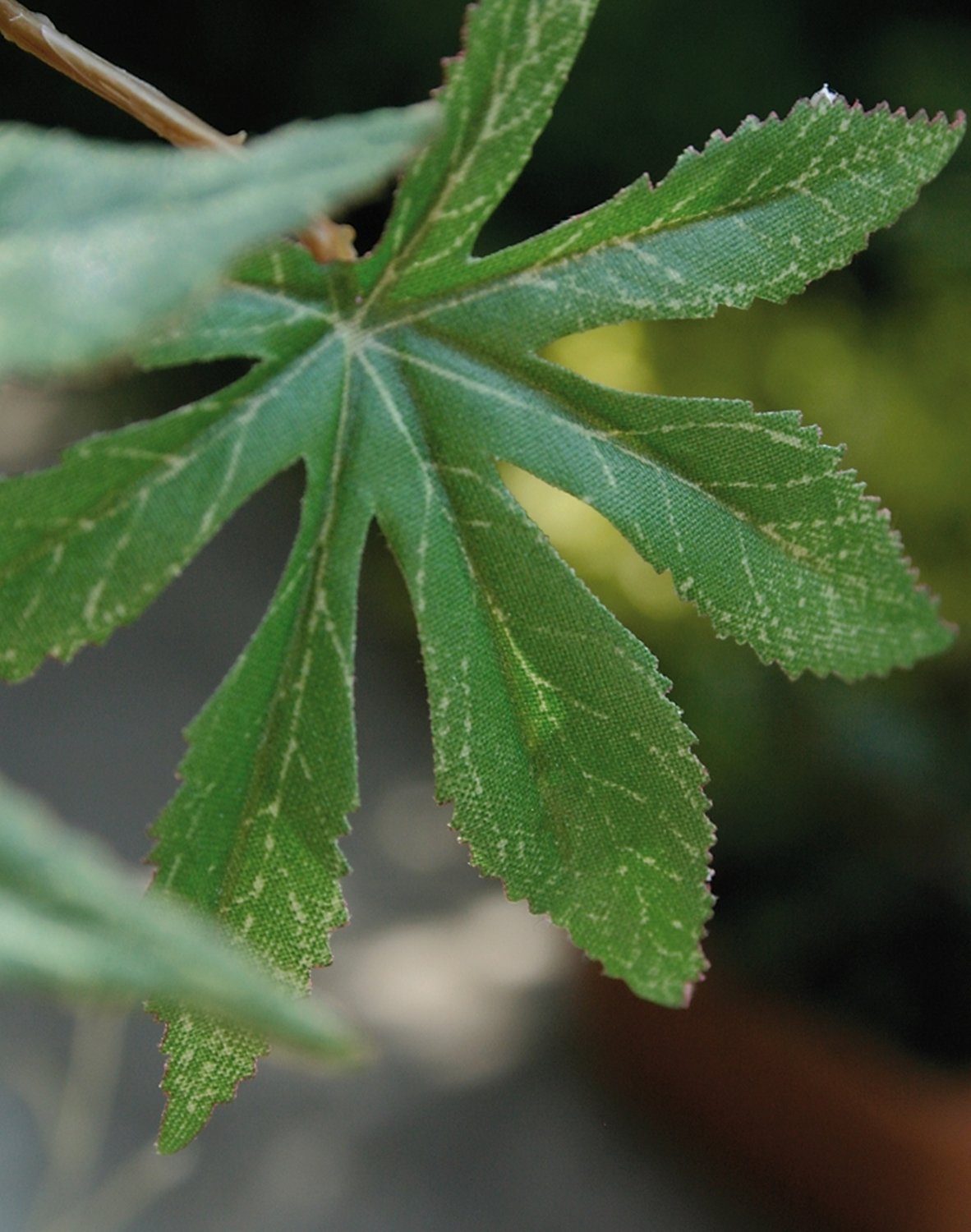 5380 883 a2 Искусственная ветка клена, 114 см, зеленая H-andreas  - Вид №3