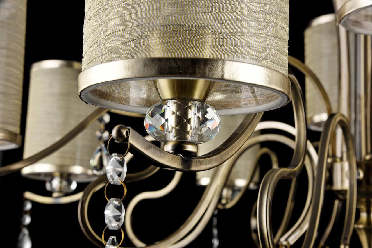 Подвесная люстра Freya Faust FR2300-PL-08-BZ FREYA ДИЗАЙНЕРСКИЕ, FAUST 186119 Бежевый  - Вид №3