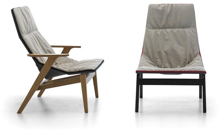 Viccarbe Мягкое кресло из дерева с высокой спинкой Ace Acam | acam_tx Acam ~ acam_tx - Вид №3