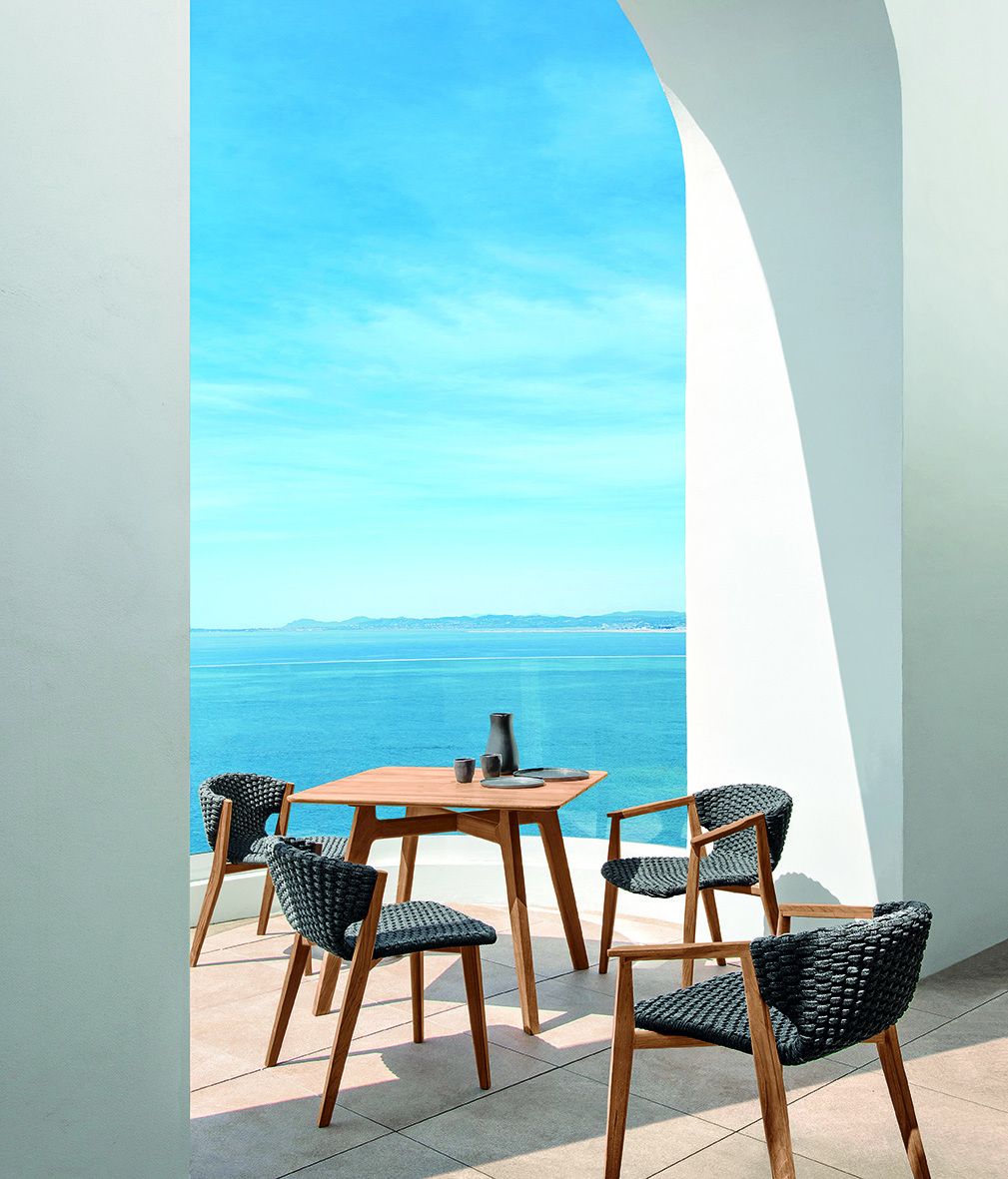 Синтетическая ткань сад стул с подлокотниками Ethimo Knit ARCH-00090954 - Вид №2