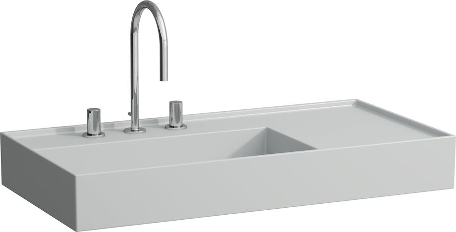 H8103380201581 Раковина, полочка справа, со специальным скрытым сливом LAUFEN PRO - Вид №10