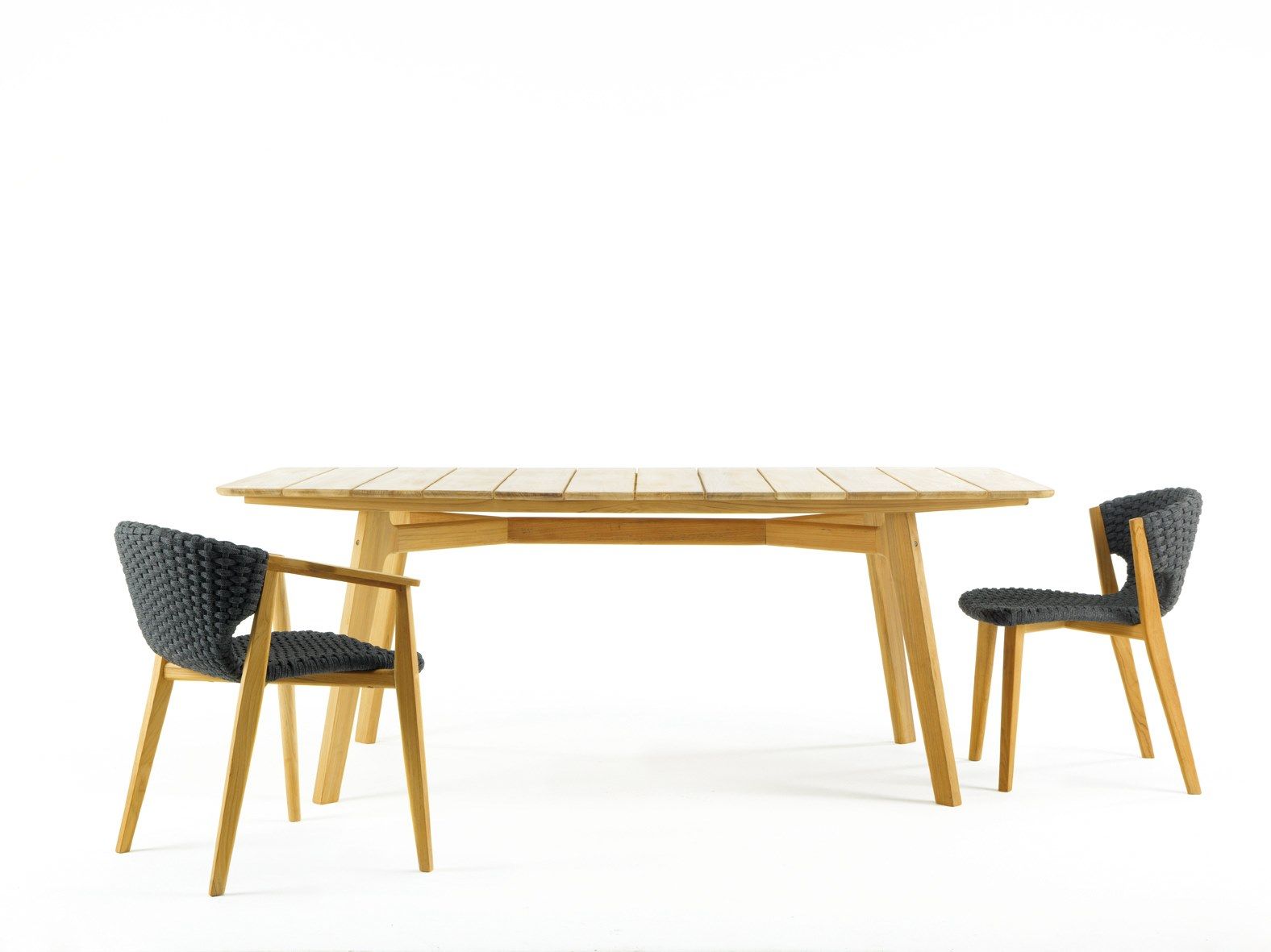 Деревянный прямоугольный садовый стол Ethimo вязать ARCH-00117125 - Вид №9