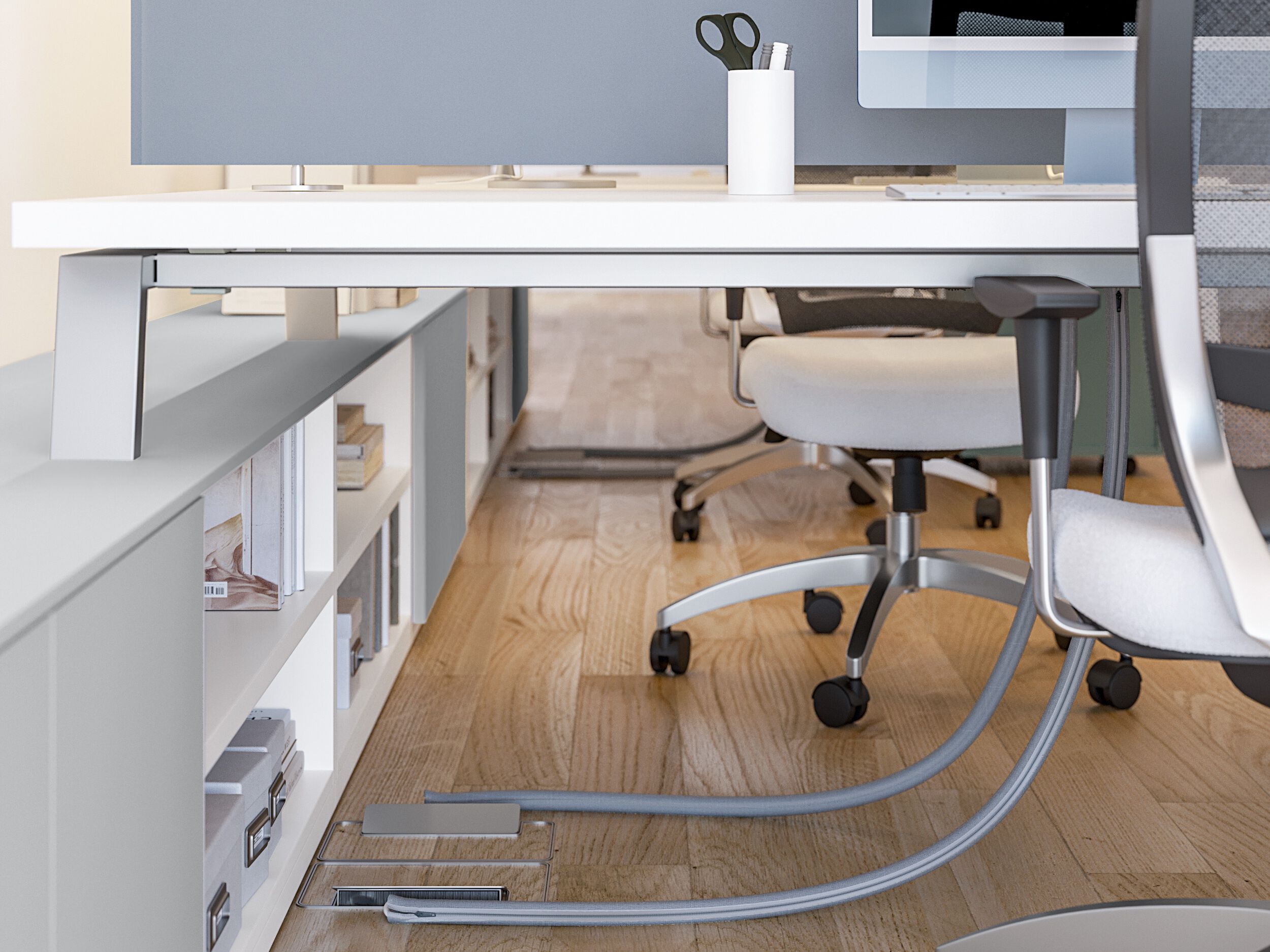 Рабочий стол с 2 опорными станциями Giessegi OfficeTime ARCH-00088918 - Вид №2